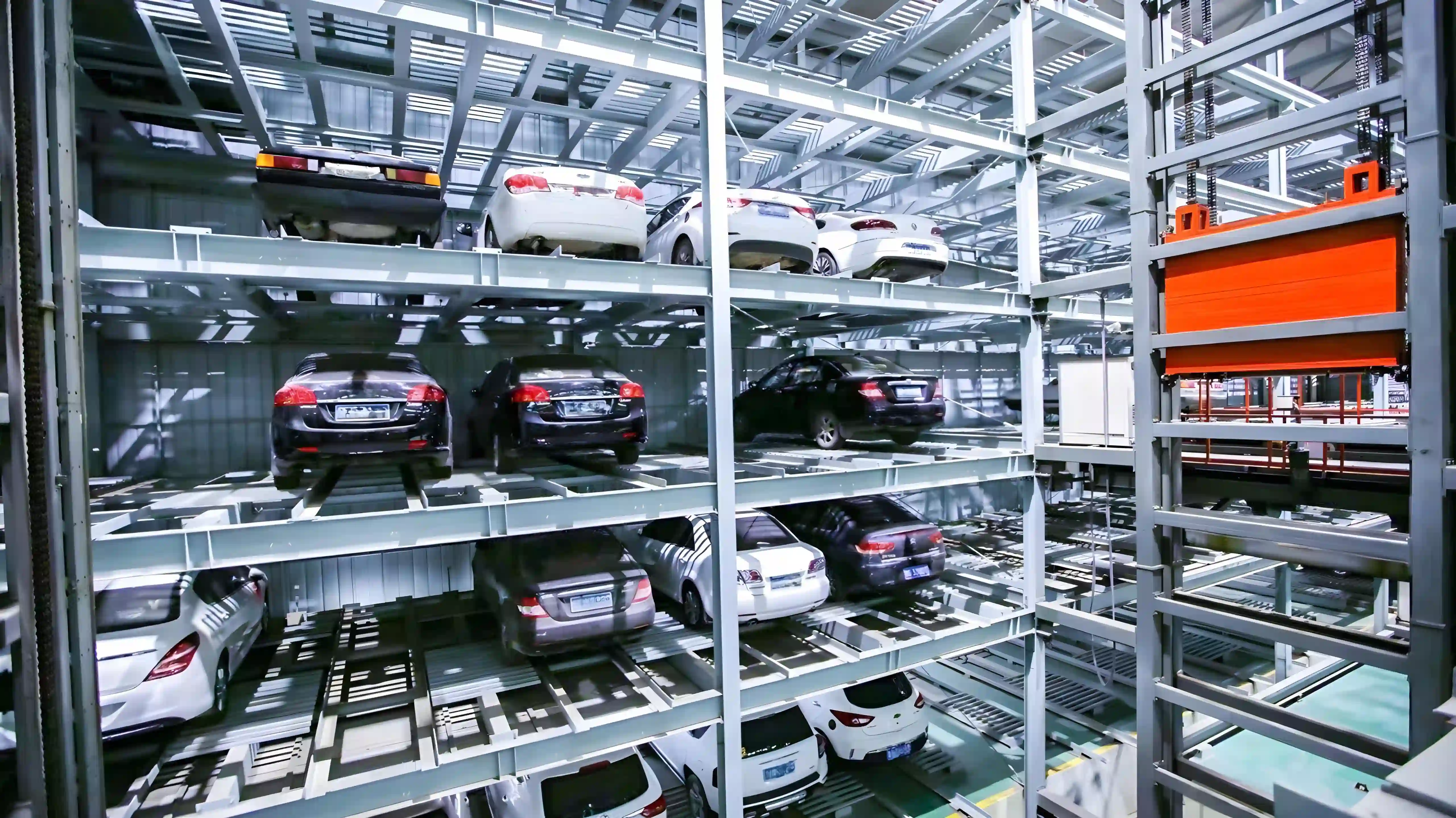 Semi-automated puzzle parking system